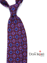 AMANDA 3-Fold Bordeaux Tie in Madder Silk